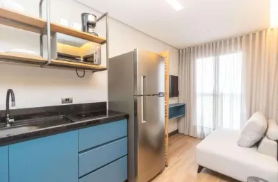 Apartamento com 1 quarto para alugar, 21 m² por r$ 2.250/mês - água verde - curitiba/pr