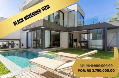 Casa com 4 suítes à venda, 425 m² por r$ 3.790.000 - santa felicidade - curitiba/pr