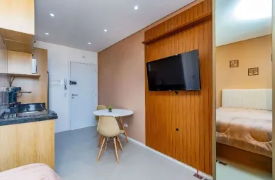 Studio mobiliado e decorado à venda, 22 m² por r$ 348.900 - centro - curitiba/pr