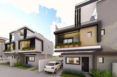 Sobrado com 3 dormitórios sendo um suíte  à venda, com  sacada e terraço, por r$ 849.000 - próximo ao sup. jacomar e quartel do boqueirão -