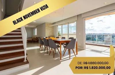 Cobertura com 3 dormitórios à venda, 187 m² por r$ 1.820.000,00 - boa vista - curitiba/pr