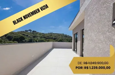 Casa nova - condomínio clube - com 3 suítes à venda, 197 m² por r$ 1.239.000 - santa cândida - curitiba/pr
