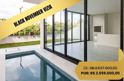 Casa nova com 3 suítes em condomínio à venda, 261 m² por r$ 2.559.000 - santa felicidade - curitiba/pr