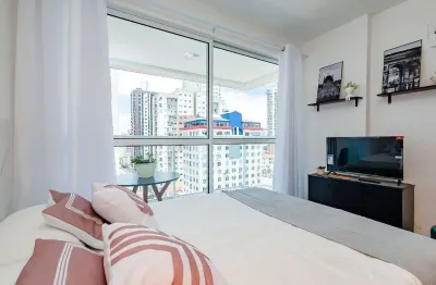 Apartamento com 1 dormitório à venda, 27 m² por r$ 435.000,00 - centro - curitiba/pr