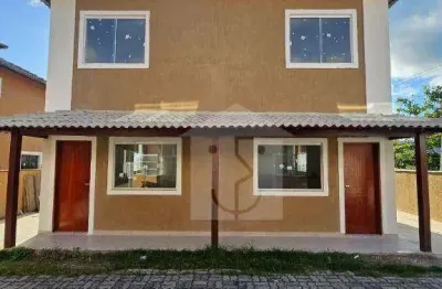 Casa com 2 dormitórios à venda, 65 m² por r$ 345.000 - itapeba - maricá/rj