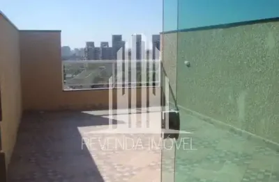 Cobertura à venda em santo andré-sp, vila tibiriçá: 2 quartos, 1 sala, 2 banheiros, 2 vagas de garagem, 124m² de área.