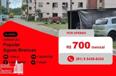 Apartamento com 2 quartos para alugar no Águas Brancas, Ananindeua 