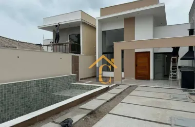 Excelente casa com 4 dormitórios à venda, 174 m² por r$ 850.000 - jardim mariléa - rio das ostras/rj