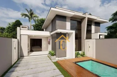 Casa com 3 dormitórios à venda, 110 m² por r$ 850.000,00 - ouro verde - rio das ostras/rj