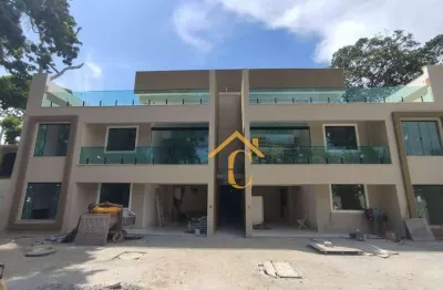 Apartamento garden com 2 dormitórios à venda, 88 m² por r$ 450.000,00 - bosque da praia - rio das ostras/rj