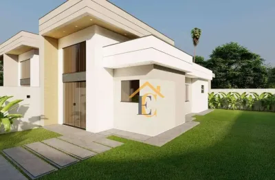 Casa alto padrão com 3 quartos sendo 1 suíte à venda, 78 m² por r$ 450.000 - mar y lago - rio das ostras/rj
