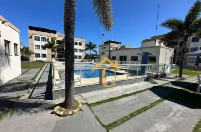 Apartamento com 2 dormitórios à venda em excelente condomínio, 59 m² por r$ 250.000 - enseada das gaivotas - rio das ostras/rj