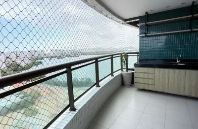 Apartamento para alugar no likeside vista lagoa, com 2 quartos, projetado. perto da praia.