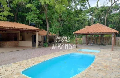 Chácara com 3 dormitórios à venda, 4420 m² por r$ 1.200.000,00 - dois córregos - valinhos/sp