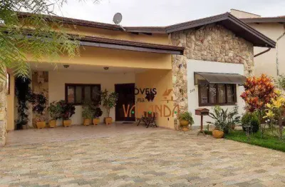 Casa com 4 dormitórios à venda, 437 m² por r$ 1.600.000,00 - condomínio residencial terras do caribe - valinhos/sp