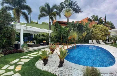 Casa com 5 dormitórios à venda, 582 m² por r$ 5.500.000,00 - condomínio village visconde de itamaracá  - valinhos/sp