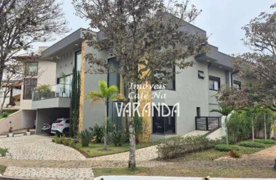 Casa com 4 dormitórios à venda, 370 m² por r$ 4.700.000,00 - condomínio reserva colonial - valinhos/sp