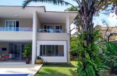 Casa em condomínio para venda em camaçari, busca vida (abrantes), 5 dormitórios