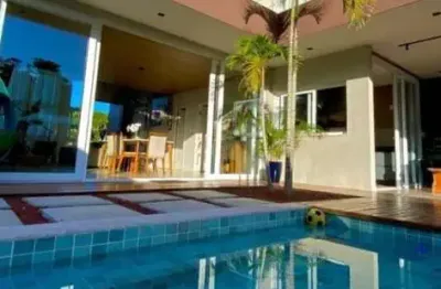 Casa em condomínio para venda em camaçari, alphaville (abrantes), 4 suítes, 5 banheiros, 2 vagas