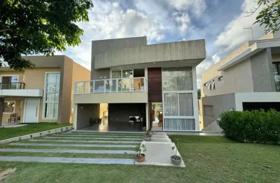 Casa em condomínio para locação em camaçari, alphaville (abrantes), 4 dormitórios, 3 suítes, 6 banheiros, 2 vagas