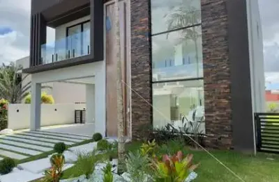 Casa em condomínio para venda em camaçari, alphaville (abrantes), 4 suítes, 5 banheiros, 4 vagas