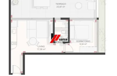 Apartamento à venda no teahupoo santa mônica - 1 dormitório com terraço