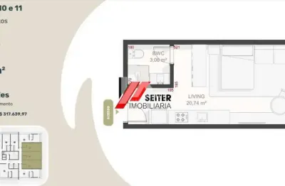 Studio com sacada à venda no Teahupoo Santa Mônica Florianópolis