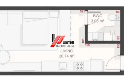 Studio à venda com 26,86 m2 no Teahupoo Santa Mônica Florianópolis