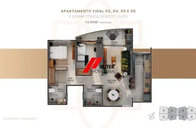 Apartamento a venda com 2 dormitórios no jardim do oriente.