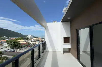 Cobertura duplex de 3 suítes em bombinhas, com ampla vista mar de quatro ilhas e canto grande.