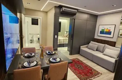 Apartamento studio, infinity tower flat, completamente mobiliado