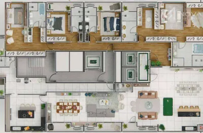 Apartamento com 4 quartos à venda na Rua Londrina, Centro, Cascavel
