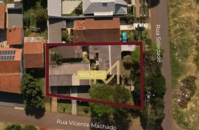 Terreno de esquina comercial e residencial à venda, 969,00m² por r$ 1.800.000 - canadá - cascavel/pr