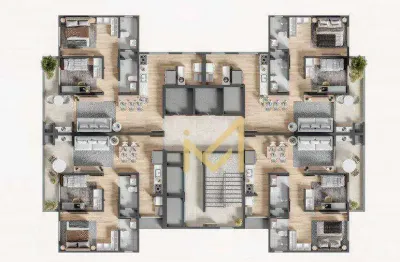 Apartamento à venda, 61 m² por r$ 450.450,00 - floresta - cascavel/pr
