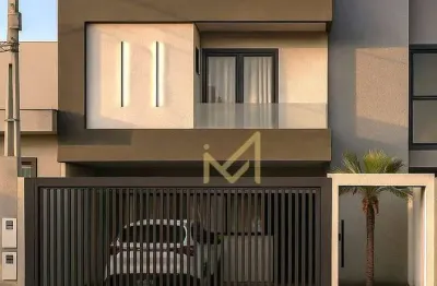 Sobrado com 3 dormitórios à venda, 141 m² por r$ 790.000,00 - piovesan - cascavel/pr