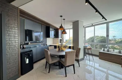 Apartamento mobiliado com 1 suíte + 2 dormitórios à venda por r$ 1.600.000 - country - cascavel/pr