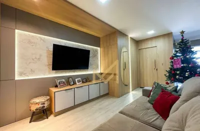 Apartamento mobiliado com 1 suíte + 2 dormitórios à venda, 100 m² por r$ 795.000 - cancelli - cascavel/pr
