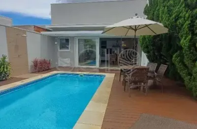 Moderna casa alto padrao com ambientes integrados no condominio Buona Vita