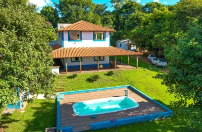 Lindo sítio à venda no bairro cidade jardim, esmeraldas - 2.250m², 3 quartos, piscina e área gourmet, r$ 600.000