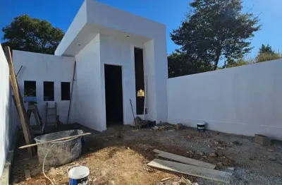 Casa em construção com 3 quartos em terreno de 225m² - bairro fernão dias - r$420.000