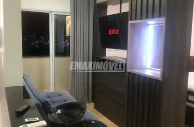 Flat mobiliado no condomínio red para locação - jardim américa - sorocaba/sp