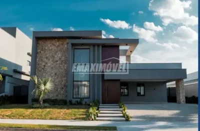 Casa á venda com 4 quartos sendo 4 suítes e 1 com closet no condomínio saint patrick em sorocaba-sp