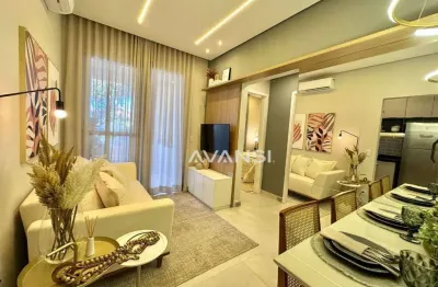 Apartamento com 2 dormitórios à venda, 49 m² - cariobinha - americana/sp