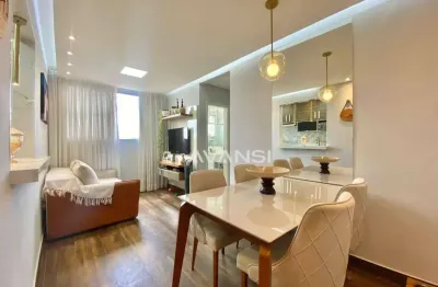 Apartamento condomínio spazio azzurro com 2 dormitórios à venda, 50 m² por r$ 249.100 - catharina zanaga - americana/sp