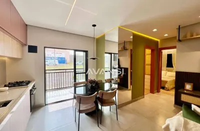 Apartamento liv alpha com 2 dormitórios à venda, 49 m² por r$ 287.600 - jardim alphacenter - santa bárbara d'oeste/sp