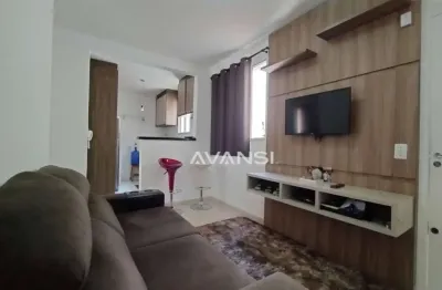 Apartamento parque asteca com 2 dormitórios à venda, 46 m² por r$ 189.000 - loteamento industrial machadinho - americana/sp