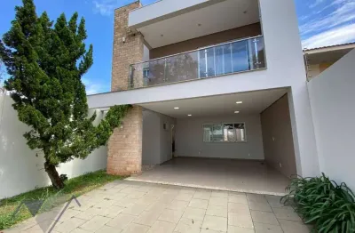 Sobrado com 3 dormitórios para alugar, 233 m² por r$ 6.000,00/mês - pioneiros catarinenses - cascavel/pr