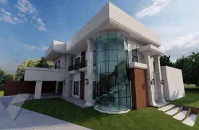 Sobrado à venda, 239 m² por r$ 2.400.000,00 - fag - cascavel/pr