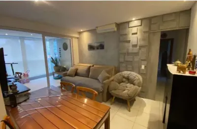 Gonzaga- apartamento alto padrão-mobiliado-2 suites-varanda-lazer-01 vaga- ref 2390