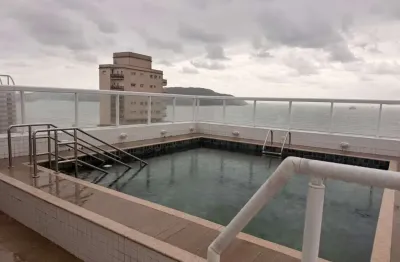 Gonzaga- apartamento alto padrão-mobiliado- 02 dormitorios-suite-lazer- 01 vaga- px praia- ref 2396